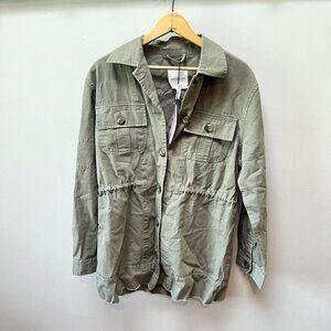 NEW Avec les Filles Army Green‎ Shirt Jacket- Size XS